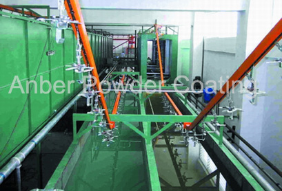 In-line dip washer with conveyorized system